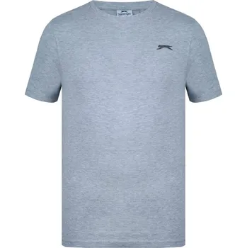 Pánské tričko Slazenger Plain pánské tričko Grey Marl M