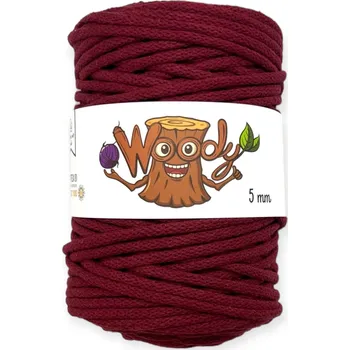 Příze Woody 5 mm - Vínová