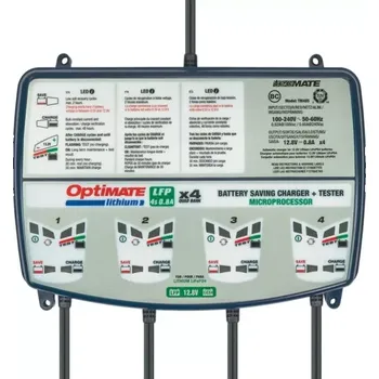 Nabíječka autobaterie TECMATE OPTIMATE Lithium 4s Quad Bank nabíječka 4x 12V/0,8A - TM484