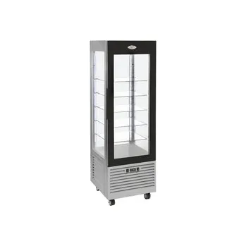 Vinotéka VITRÍNA SKŘÍŇOVÁ CHLADÍCÍ RD 600 FI NEREZ/ČERNÝ RÁM DVEŘÍ