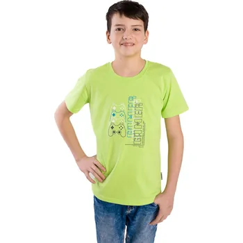 Chlapecké tričko Chlapecké tričko Betty mode GAMER limetkové