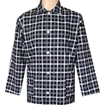 Pánské pyžamo Pánský Pyžamový Kabátek Plátěný FOLTÝN PPK22 Velikost: 3XL, Materiál: Plátno