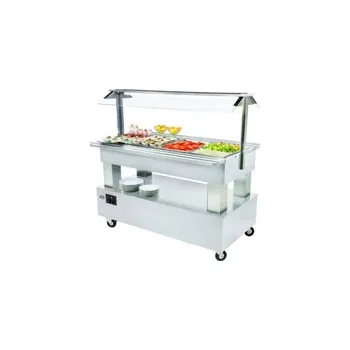 Vinotéka SALÁTOVÝ BAR STŘEDOVÝ CHLADÍCÍ SB 40 F - BÍLÉ DŘEVO/WHITE