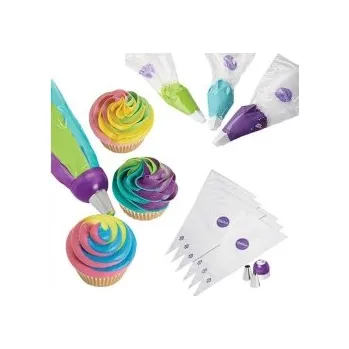 Sada na trojbarevný krém na muffiny - Wilton