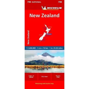Cizojazyčná kniha New Zealand - Michelin National Map 790 - Michelin