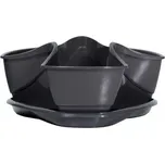 PROSPERPLAST Květináč na bylinky COUBI HERBAL grafit 29,5cm