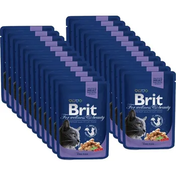Brit Premium Cat Pouch with Cod Fish 24x100g