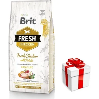 Pro psa Brit Fresh Chicken & Potato Adult Great Life 12kg + Překvapení pro psa