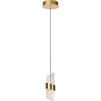 Lucide KLIGANDE - Závěsné světlo - Ø 13 cm - LED - 1x9W 2700K - zlatá / Mosaz