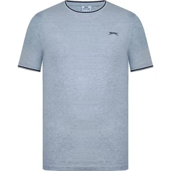 Pánské tričko Slazenger Tipped pánské tričko Grey Marl L