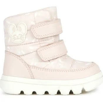 Dívčí tenisky Dětské kotníkové boty Geox WILLABOOM GIRL B 20 Růžová, Bílá