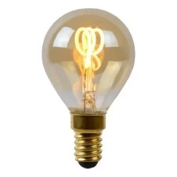 Žárovka Lucide LED žárovka - okrasné vlákno - 4.5cm - E14/3W - 2200K - stmívatelná - Jantarová