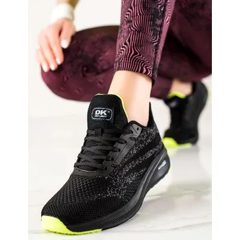 Dámské tenisky DK Trendy dámské tenisky černé bez podpatku 36