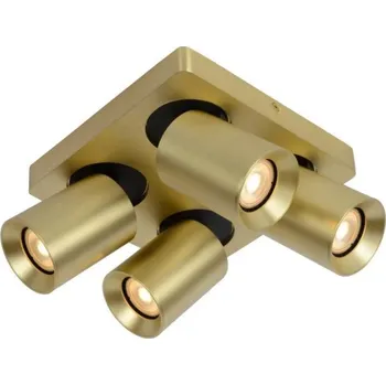 Lucide NIGEL stropní bodové svítidlo 4xGU10/5W mosazný