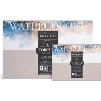 Výtvarný papír Fabriano Watercolour Torchon blok pro akvarel, 300g/m - různ, 32 x 41 cm