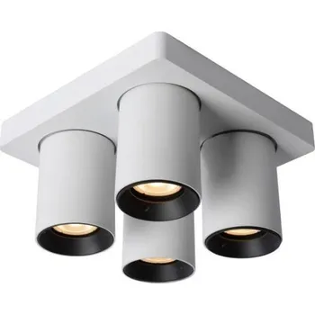 LUCIDE NIGEL - Stropní bodové svítidlo - Stmívatelné LED DTW - GU10 - 4x5W 2200K/3000K - Bílá