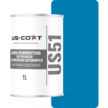 barva na zeď Barva na betonu US-Coat matná modrá 1 l RAL5015