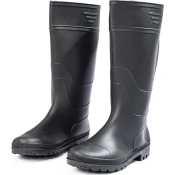 Pánská obuv Komfortní černé pánské holínky bez podpatku 41