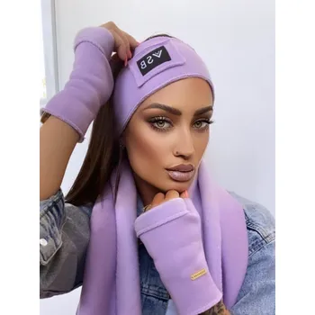 Rukavice Dámské teplákové VSB rukavice lila fialové