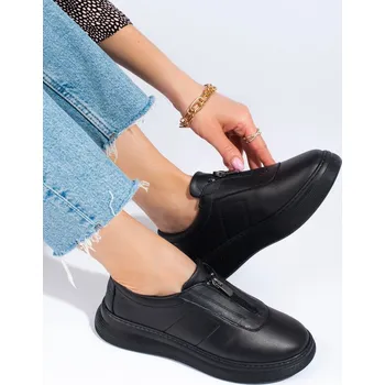 Dámské polobotky T.Sokolski Komfortní dámské černé polobotky bez podpatku 36