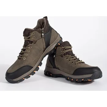 Pánská treková obuv Zajímavé pánské trekingové boty hnědé 40