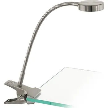 Čtecí lampička Eglo 54648 - LED Stolní lampa s klipem LED/4,5W/230V 3000K matný chrom