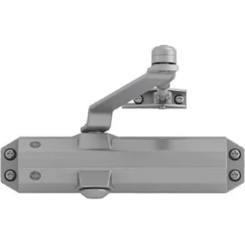 Zavírač dveří Yale DC4500 EN2/3/4 zavírač s lomeným ramínkem stříbrný