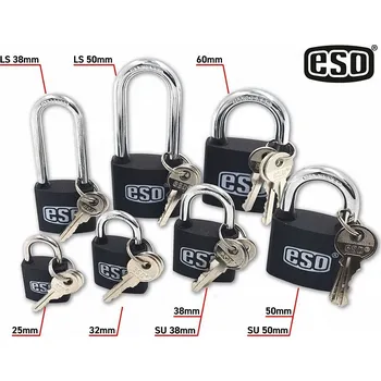 Visací zámek ESO 60 visací zámek Černý