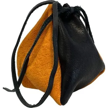 Karnevalový doplněk imago Kožený měšec - barevný, barva černo-zelená