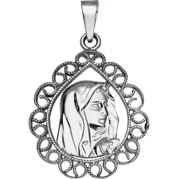 Přívěsek Zlaton Přívěsek bílé zlato Madonka 2.4cm 1.1g 000360611243