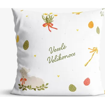 Povlak na polštářek Bavlněný povlak na polštář - České Velikonoce 40 x 60 cm