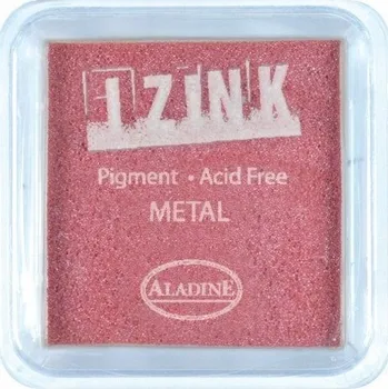 Výtvárné potřeby Razítkovací inkoust Aladine Izink červený metalický (červená metalíza)