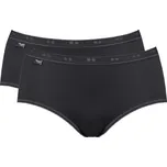 Sloggi Dámské kalhotky 2 pack Basic midi black XXL