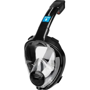 Potápěčská maska Celoobličejová šnorchlovací maska FINNSUB LOOK S/M Černá