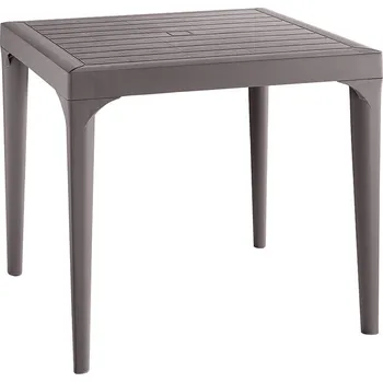 Zahradní nábytek Plastový stůl MALMO 80x80x74 cm taupe