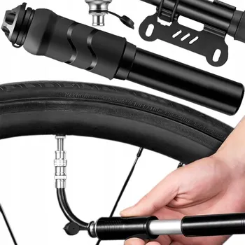 pumpička Ruční pumpička Unitec Malá hliníková mini pumpička na kolo černá