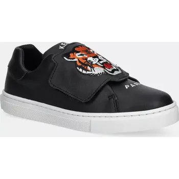 Dívčí tenisky Dětské kožené tenisky Kenzo Kids tmavomodrá barva, K60898 59X, EUR 32