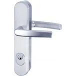 HLINÍKOVÉ BEZPEČNOSTNÍ KOVÁNÍ R.111.ZA.90. F1. - klika/klika - s překrytím vložky, rozteč 90 mm