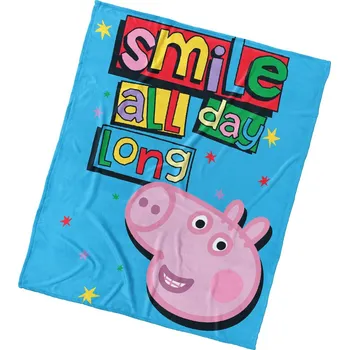 Dětská deka Prasátko Peppa Úsměv Prosím 110x140 cm