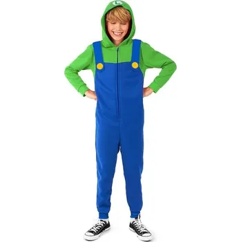 Karnevalový kostým Opposuits - Overalový kostým Luigi pro chlapce - Super Mario Bros - 6-8 years