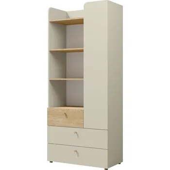 Dětská skříň Nábytek PEGAS s.r.o. Skříň s regálem Yuva R3 béžová/dub