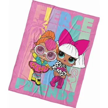 deka Dětská deka L.O.L. Surprise Fierce Friends 130x170 cm