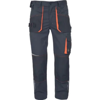 Cerva Kalhoty pracovní do pasu EMERTON STRETCH pánské šedá/oranžová 62