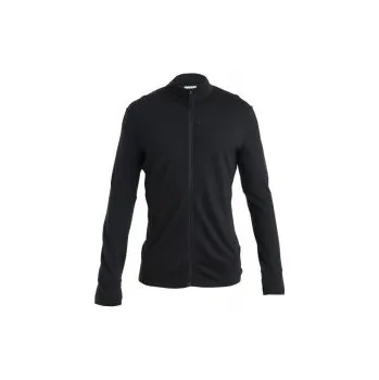 Pánské termoprádlo Icebreaker Mens Merino 260 Quantum IV LS Zip , BLACK