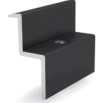 držák na solární panel Úchyt panelu krajový 40 mm hliníkový černý elox