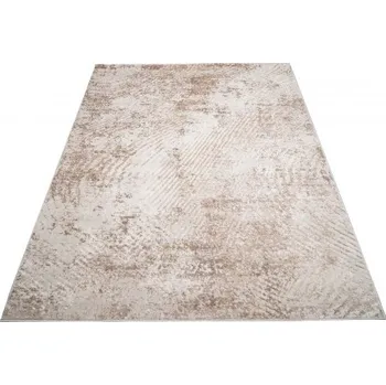 Koberec Makro Abra Moderní kusový koberec PORTLAND D161E hnědý bílý Rozměr: 200x300 cm