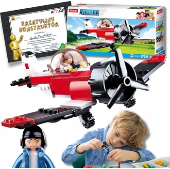 ostatní stavebnice SLUBAN B0667E Vrtulník LETECKÉ STAVEBNICE DÁREK K VÁNOCŮM + DÁREK