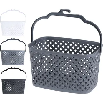 Košík na láhev Košík na kolíčky 21x14x13cm,šedý,bílý,černý