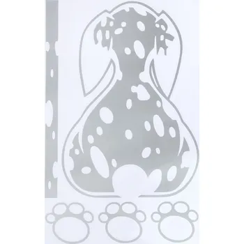 Samolepicí dekorace na vozidlo TIAKI samolepka na nárazník pes 25x17,5cm pes