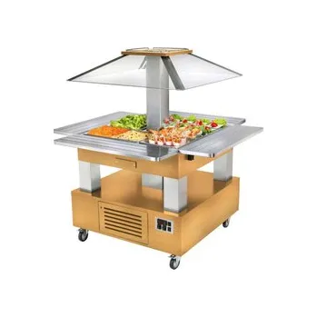 Vinotéka SALÁTOVÝ BAR CENTRÁLNÍ VYHŘÍVANÝ SBC 40 C - SVĚTLÝ DUB/LIGHT OAK